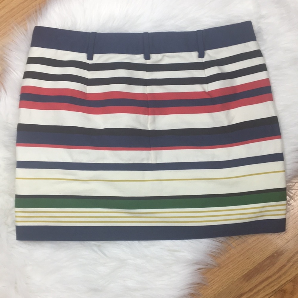 J. Crew Multistripe Mini Skirt | Size 6 - Picture 5 of 7